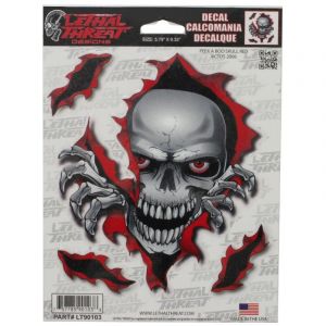 Autocollants moto Lethal Threat Peek A Boo Skull