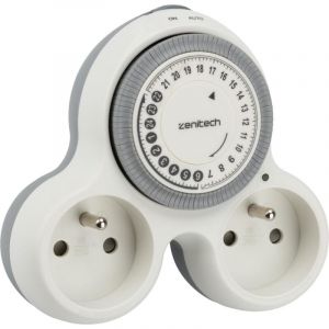 Zenitech Biplite programmable 2x16A - Blanc - Bolea