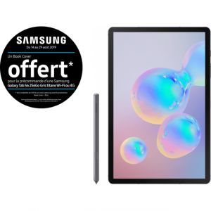 Samsung Galaxy Tab S6 10,5" 256 Go 4G noire