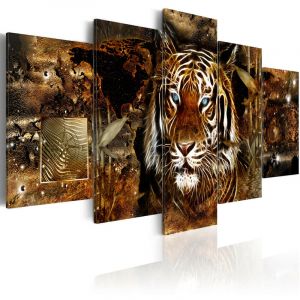 Artgeist Tableau - Golden Jungle - 100x50