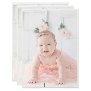 VidaXL Collage de cadres photo 3 pcs de mur table Argenté 18x24 cm MDF