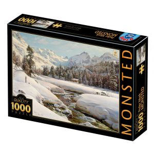 Dtoys Puzzle Peder Mørk Mønsted - Winter Landscape in Switzerland near Engadin