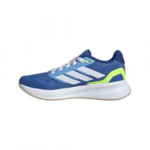 Adidas Runfalcon 5 Chaussure De Running Sans Stabilisateurs Enfants - Bleu, Jaunes Fluo, Pointure 35.5