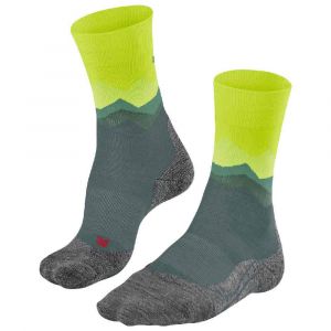 Falke TK2 Crest Chaussettes de trekking Homme, vert/gris EU 44-45 Chaussettes trekking & randonn&eacute;e