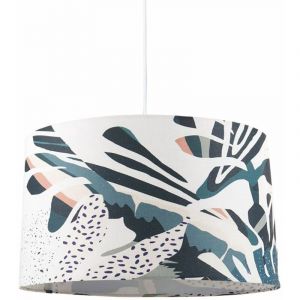 Decoratie Suspension cylindrique tissu Monstera D40