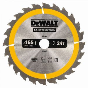 Image de Dewalt Lame de scie circulaire, 165/20 mm, 24 dents - DT1934-QZ