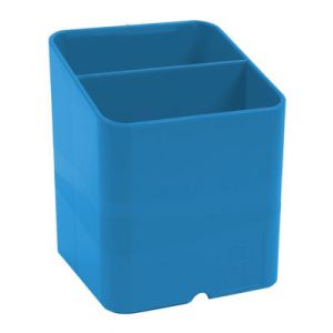 Exacompta Pot à crayons Clean'Safe, PS, bleu - Lot de 10