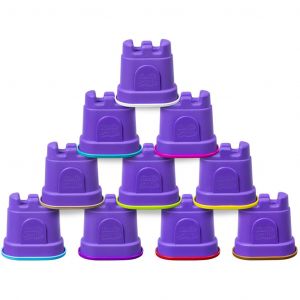 Image de Spin Master Kinetic Sand Lot de 10 conteneurs de château