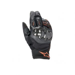 Alpinestars Gants cuir/textile SMX-1 Drystar noir/blanc- S
