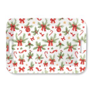 Ambiente Plateau Rectangulaire Motifs De Noël  46,5 X 32,5 Cm