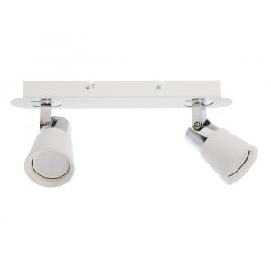 Cristalrecord - Projecteurs GU10 iris blanc et chrome cr 43-135-02-000