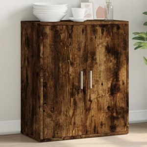 VidaXL Buffet chêne fumé 60x31x70 cm bois d'ingénierie Brun