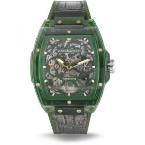 Roccobarocco Montre - Cuir,R&eacute;sine Vert - Rb.3802m-05
