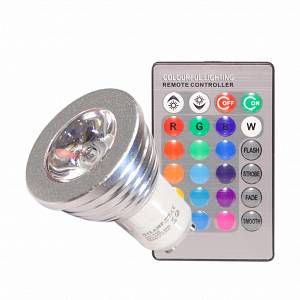 Silamp Ampoule LED GU10 M1 RGB 3W 220V 80