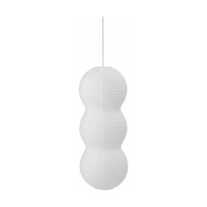 Image de Normann Copenhagen Abat-jour Puff Multitude / Papier de riz - Ø 23 x H 60 cm blanc en papier