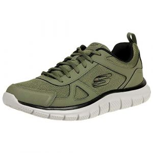 Skechers Track SCLORIC, Basket Homme, Olive, 47 1/2 EU