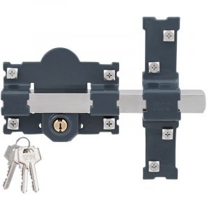 Serrure de s&eacute;curit&eacute; Fac 101-l/105 b Acier Gris fonc&eacute; 70 mm 105 mm