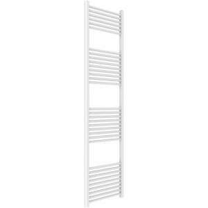 Kiamami Valentina Radiateur Seche-Serviettes 50X180 En Acier Blanc 33 Tubes