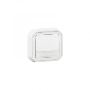 Legrand Interrupteurs étanche blanc encastré - Commande simple - Plexo