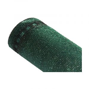 Maillestore - Brise-vue 100% - Vert/Noir - 300gr/m² - Boutonnières Vert/Noir 2m x 10m