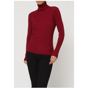 Kebello Pull Pull col Roul&eacute; Bordeaux F