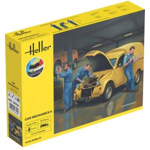 Image de Heller Maquette figurines - 3 m&eacute;caniciens automobile - kit 2 - 1/24