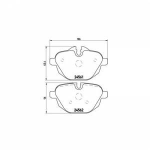 Brembo 4 plaquettes de frein P06064