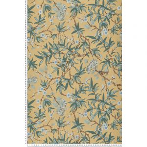 Lut&egrave;ce Papier peint vinyle ESSENTIELS fleur jaune