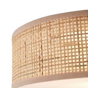 Qazqa Plafonnier oriental en rotin 30 cm - Trammy