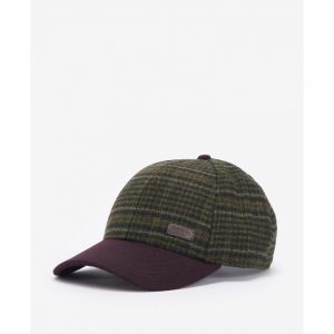 Barbour Clyde Cap - Casquette homme Brown / Olive Plaid Taille unique