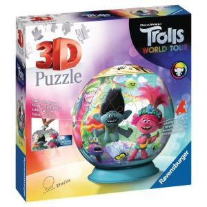 Image de Ravensburger Puzzle 3D rond 72 pièces - Trolls 2