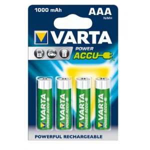 Image de Varta 4 piles rechargeables AAA LR03 Power