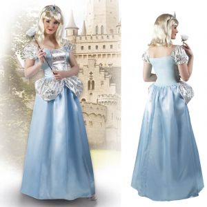 Déguisement princesse bleue femme Taille M