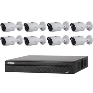 Pack de vidéosurveillance réseau IP POE 8 caméras extérieures HD 2MP 1080P 1To