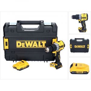 Dewalt DCD 805 NT Perceuse-visseuse &agrave; percussion sans fil 18 V 90 Nm Brushless + 1x batterie 2,0 Ah + TSTAK - sans chargeur