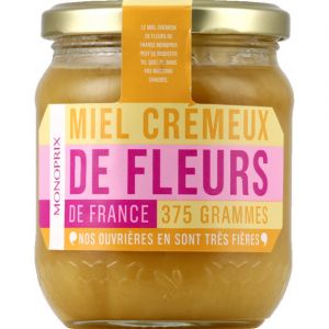 Monoprix Miel cr&eacute;meux de fleurs de France - Le pot de 375g