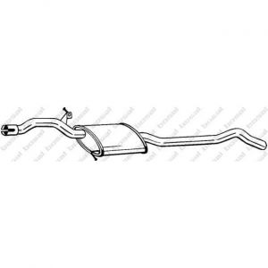 Bosal Silencieux interm&eacute;diaire 284-463