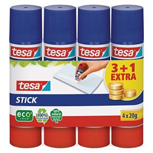 Tesa Lot 3 + 1 Batons de colle Stick 20 g