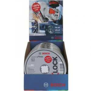 Bosch Disques à tronçonner X-Lock Métal/inox Ø125x1.6 - 10 pièces- 2608619364