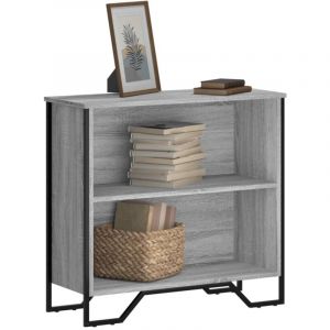 VidaXL Bibliothèque sonoma gris 80x31x74,5 cm bois d'ingénierie, étagère, étagère à livres, étagère de rangement, armoire de rangement