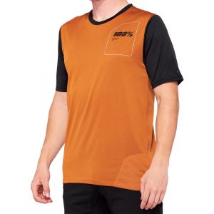 100% Maillots Ridecamp L L Terracotta / Black - Terracotta / Black - Taille L
