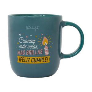 Mr. Wonderful Taza - Cuantas Más Velas, Más Brillas. ¡Feliz Cumple!