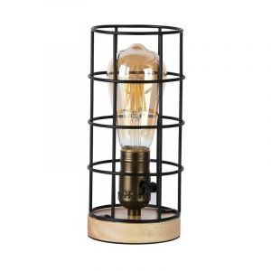 Image de Barcelona led Lampe de table de style industriel 'GREGOR' - Couleur :Noir