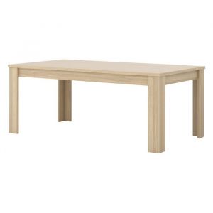 Meublorama - Table de salle à manger copa – 190x76x100 cm – Chêne élégant – Design scandinave