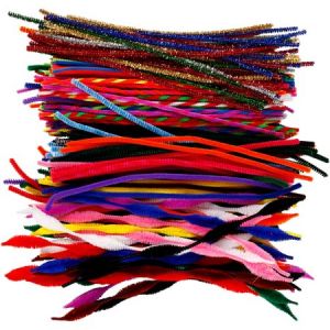 Creotime Assortiment de fil chenille - 4 à 6 mm x 30 cm - 250 pcs