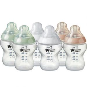 Tommee tippee Biberons lot de 6 closer to nature Multicolore - Taille Taille Unique