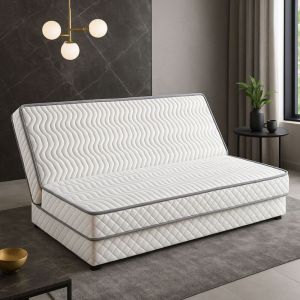 Matelas Tres Ferme Pour tous Clic Clac 140x190 x 14 cm Mousse Haute densite 34 kg/m3 - Dim Assise 70 cm - 5 zones de Confort - Haute Resilience - Hypo
