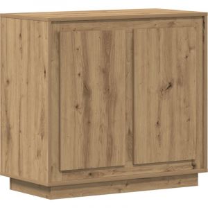 VidaXL Buffet Artisan Chêne 80x34x75 cm Bois d'ingénierie