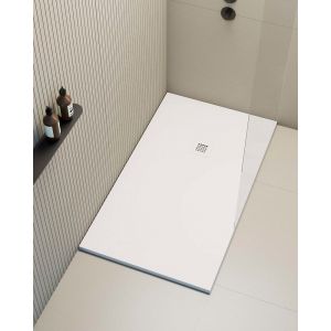 Receveur de douche extraplat rectangulaire blanc 100x200 cm Hos's