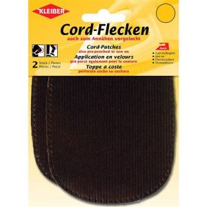 Kleiber Patchs thermocollants ou &agrave; Coudre pour Coudes et Genoux, Marron, 2 par Pack